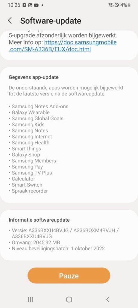 华为所有手机固件版本下载
:Galaxy A33 5G推送安卓 13 / One UI 5.0正式版