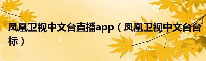 凤凰卫视官方客户端app央视频客户端app官方免费下载-第2张图片-太平洋在线下载